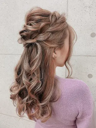 ロング ヘアアレンジ Mululu所属・京都最安価エクステ muuka🦋のヘアスタイル