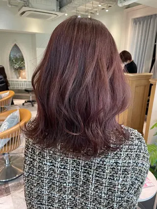 カラー 木屋元一/透明感 /前髪/韓国ヘアのヘアスタイル