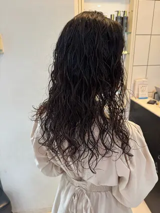 パーマ デザインカラー/ ハイトーン/ケイジのヘアスタイル