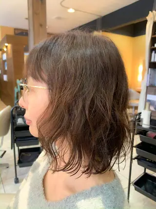 ミディアム 縮毛矯正/髪質改善 飯田公祐のヘアスタイル