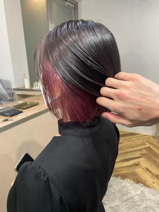 ショート カラー lani hair salon所属・SHOTO ハイトー ン/デザインカラーのヘアスタイル