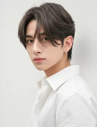 ミディアム メンズ grow 榎本のヘアスタイル