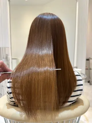 ミディアム カラー パーマ 當間 大知のヘアスタイル