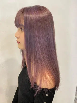 ロング カラー HARUKIMINATO横浜所属・デザインカラー モデル募集🌈のヘアスタイル
