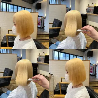 ミディアム カラー 艶カラー/韓国顔周り 🎀mamiのヘアスタイル