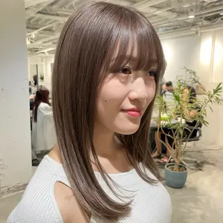 セミロング カラー ヘアアレンジ 🎀ダブルカラーレイ ヤーyuuri🎀のヘアスタイル