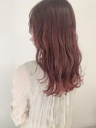 ロング カラー 色白に見える暗髪 梅田・増田のヘアスタイル