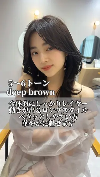 セミロング カラー ヘアアレンジ topstylist 芳賀みなみのヘアスタイル