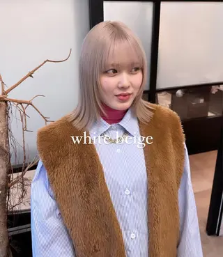 ミディアム カラー storiiz所属・本田大輝top designerのヘアスタイル