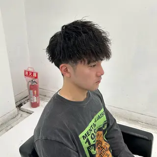 ショート パーマ メンズ 【メンズパーマ特化】 🍏網中勇喜のヘアスタイル