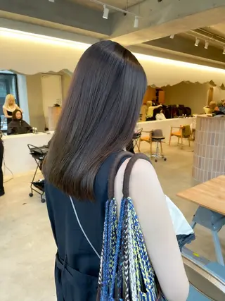 ミディアム カラー ヘアアレンジ ミニボブ/ブリーチ 🌈MISATOのヘアスタイル