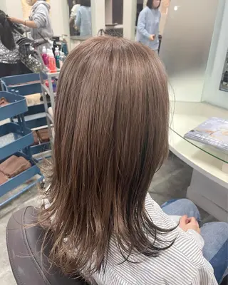 ミディアム カラー ケアパーマ/ケアブリ ーチdaisukeのヘアスタイル