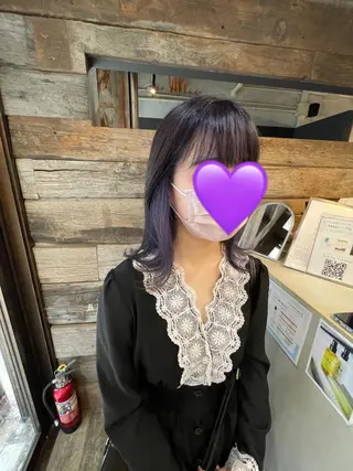 ミディアム andKおもろまち店 艶ダブルカラー✨のヘアスタイル