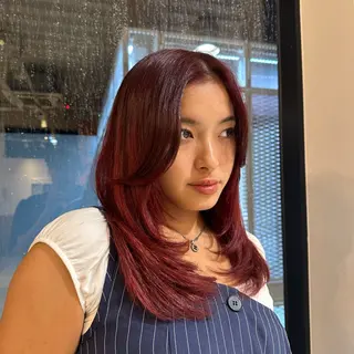 セミロング カラー MINX RICCa所属・ひらい るなのヘアスタイル