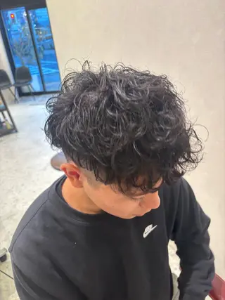 パーマ 永田虹輝 ド色気パーマのヘアスタイル