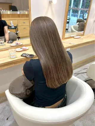 ロング カラー ブリーチなし艶カラー /いくののヘアスタイル