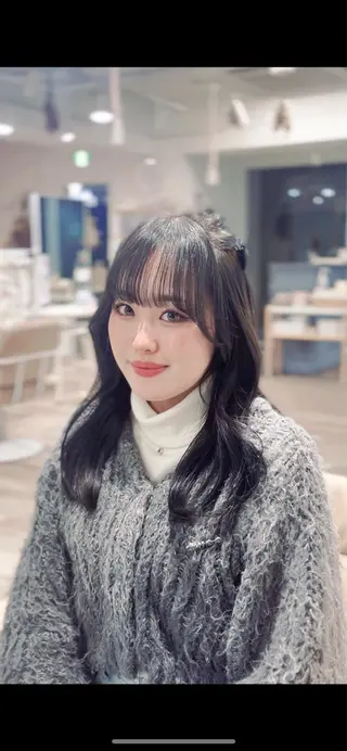 ロング カラー suzuka/透明感 カラー 美髪縮毛矯正のヘアスタイル