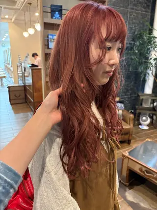 ロング カラー 松野 心音のヘアスタイル