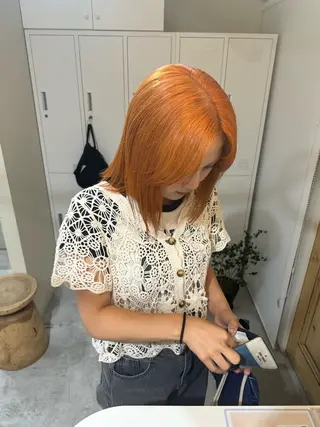 カラー 中澤 眸乃のヘアスタイル