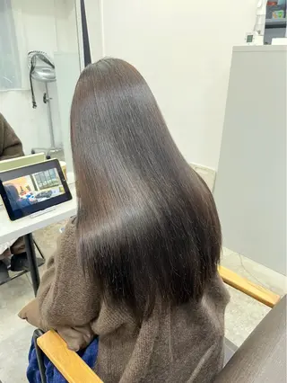 ロング パーマ ハイトーンカラー が絶対可愛い✨泰聖✨のヘアスタイル