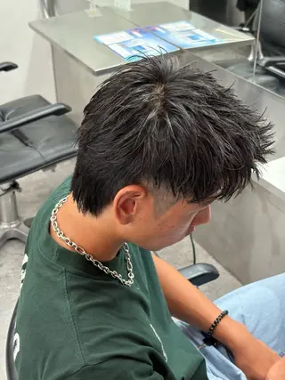 ショート カラー パーマ メンズ メンズパーマ特化 🔥韓国ヘア職人🔥のヘアスタイル