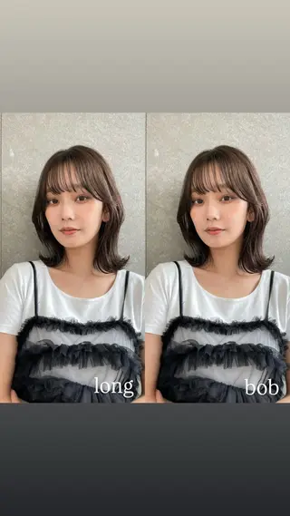 ミディアム Lond所属・ボブ/顔まわり /みそらのヘアスタイル
