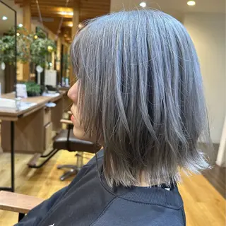 ミディアム カラー 小栗 爽志のヘアスタイル