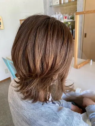 ミディアム カラー 🌻井上 マリー🌻のヘアスタイル