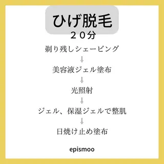 epismoo 脱毛/HBL/毛穴の眉毛・アイブロウイメージ