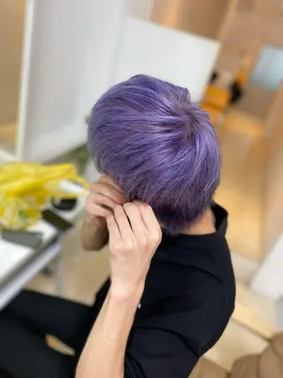 ミディアム カラー パーマ ヘアアレンジ メンズ キッズ ネイル マツエク・マツパ アイブロウ 🌟ブリーチ特化型 ハイトーンカラー🌟のヘアスタイル