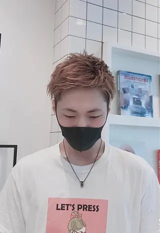 カラー パーマ メンズ 髙橋 かすみのヘアスタイル