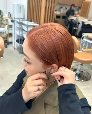 ショート カラー 暖色/ブリーチカラー 🍊 yu-na.のヘアスタイル