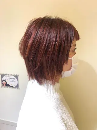 ミディアム カラー さかい なつみのヘアスタイル