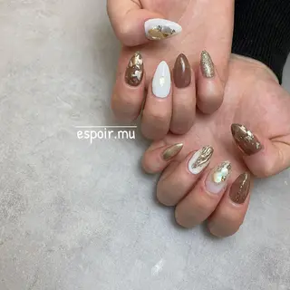ロング ネイル espoir. muのネイルデザイン