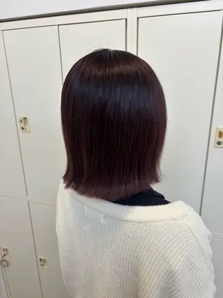 ミディアム 田中 梨緒のヘアスタイル