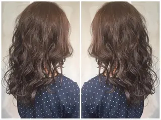 セミロング 銀座/髪質改善カラー 酸性ストレート🍎のヘアスタイル