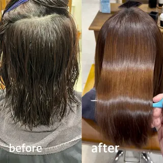 セミロング パーマ 🫧艶髪カラー🫧 伊原修子のヘアスタイル