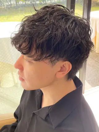 ショート パーマ メンズ メンズ専門美容師✂︎ 大庭勝己のヘアスタイル
