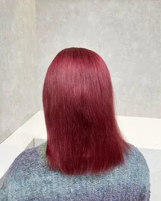 セミロング カラー 韓国ヘア🇰🇷透明 感カラー/yui💞のヘアスタイル