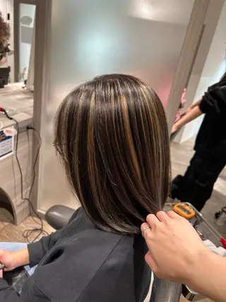 ミディアム カラー hair＆make CIEL所属・武井 哉子のヘアスタイル