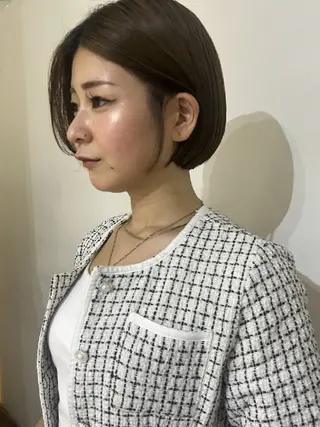 ショート 🐝 朝ラク・扱いや すいボブ／専門🐝のヘアスタイル