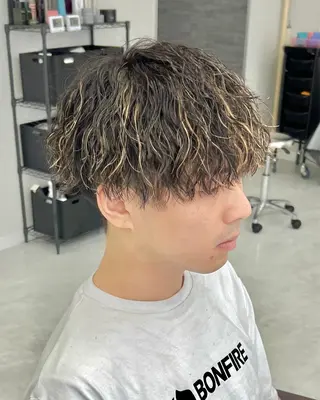 ショート カラー パーマ メンズ 垢抜けメンズパーマ/ DAICHIのヘアスタイル