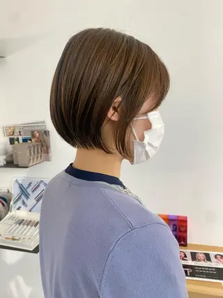 ショート カラー 安永 涼のヘアスタイル