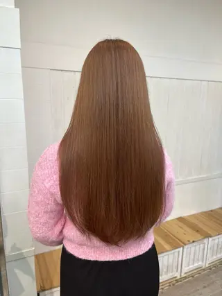 ロング カラー パーマ ヘアアレンジ 二ヶ月綺麗が続く デザイン/星野六三四のヘアスタイル