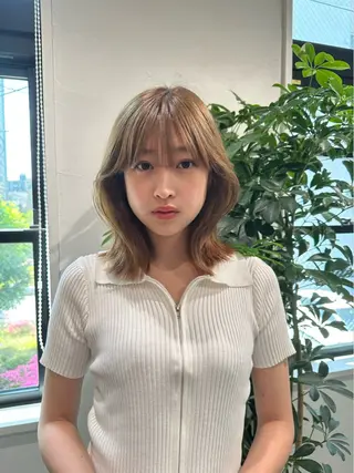 ショート 縮毛矯正　髪質改善 韓国風レイヤー　吉田のヘアスタイル