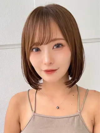 ミディアム SYUN/ 縮毛矯正/髪質改善のヘアスタイル