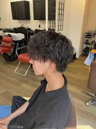 パーマ メンズ 韓国風/メンズ アイブロウワックスの眉毛・アイブロウイメージ