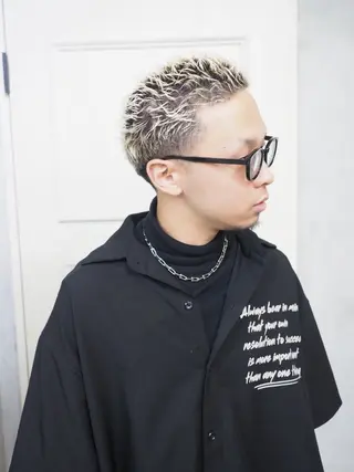 パーマ メンズ 新田龍之輔 →メンズ／派手髪のヘアスタイル