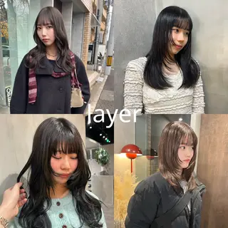 ロング yuumi/大濠🪷 レイヤー/ハイトーンのヘアスタイル