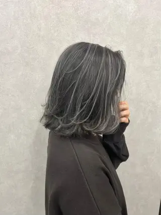ミディアム カラー パーマ ヘアアレンジ ネイル マツエク・マツパ アイブロウ カラー特化サロン大阪 ルービック江坂/新城のヘアスタイル